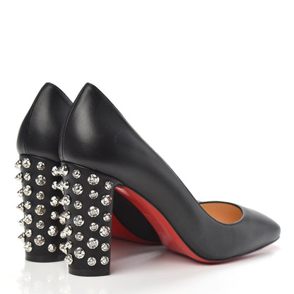 Christian Louboutin Nappa Donna Stud Spikes 85 Pumps 39.5 Black 4 of 9
