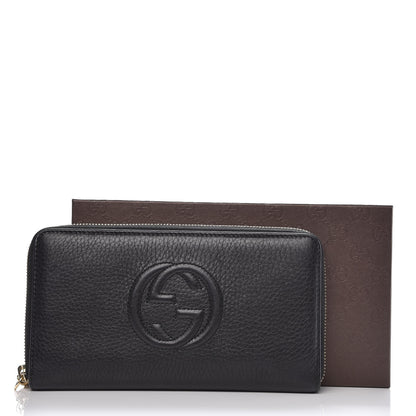 Gucci Calfskin Soho Zip Around Wallet Black 11 of 11