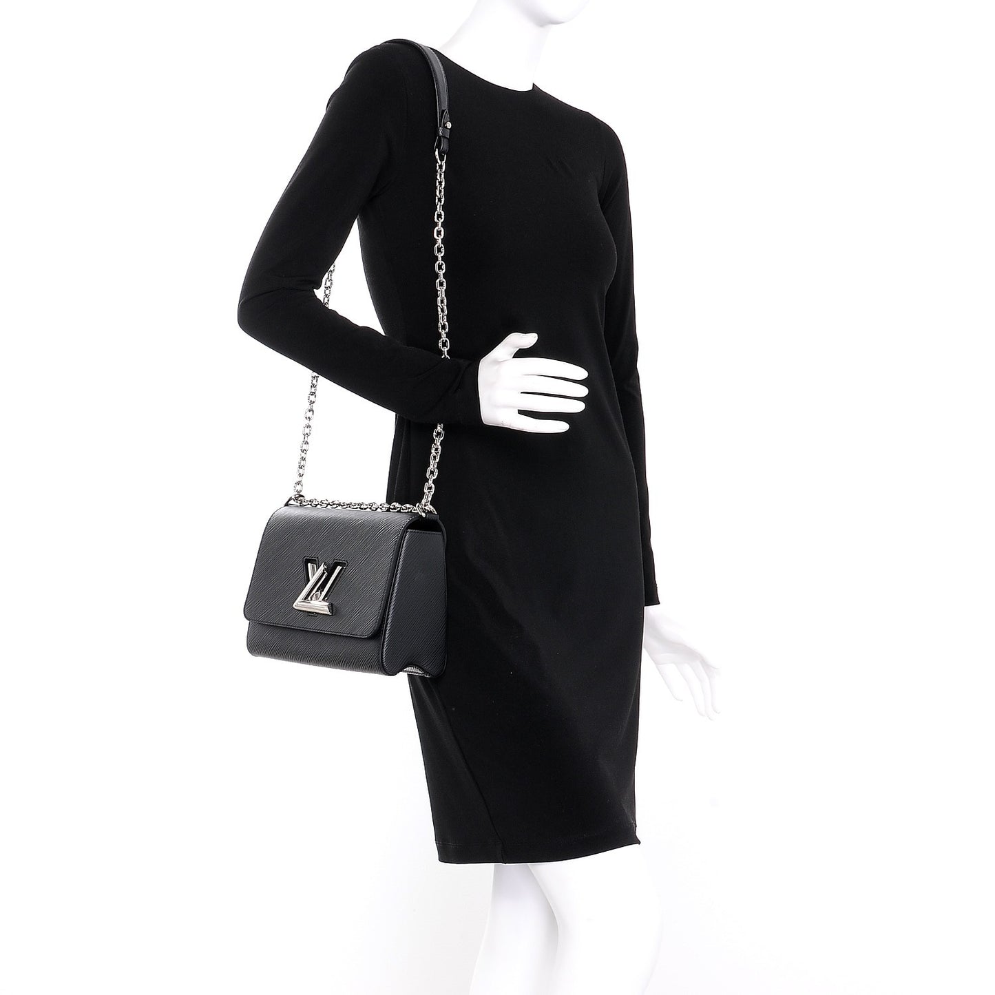 Epi Twist Shoulder Bag MM Black