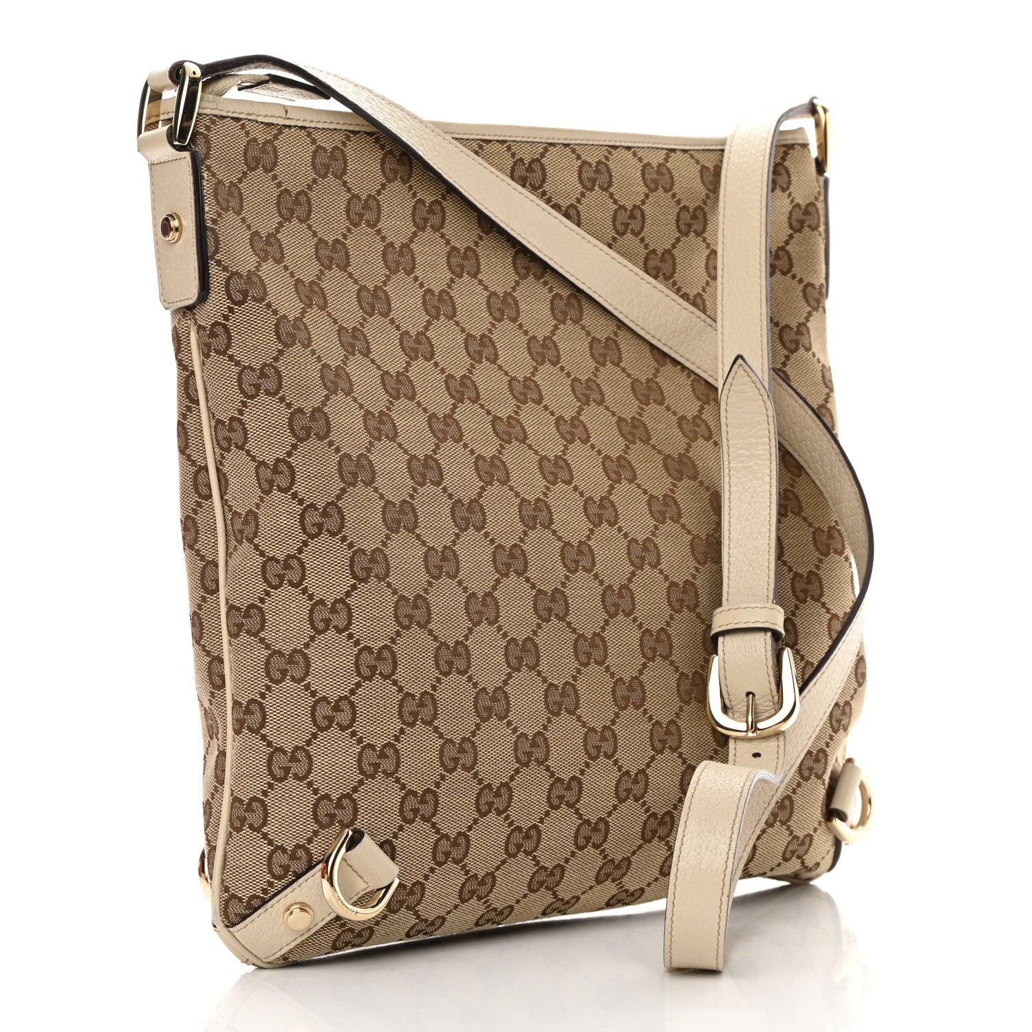 Gucci Monogram Abbey Messenger Bag Off White 3 of 13