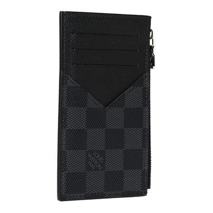 Louis Vuitton Damier Graphite Taiga Coin Card Holder 2 of 6