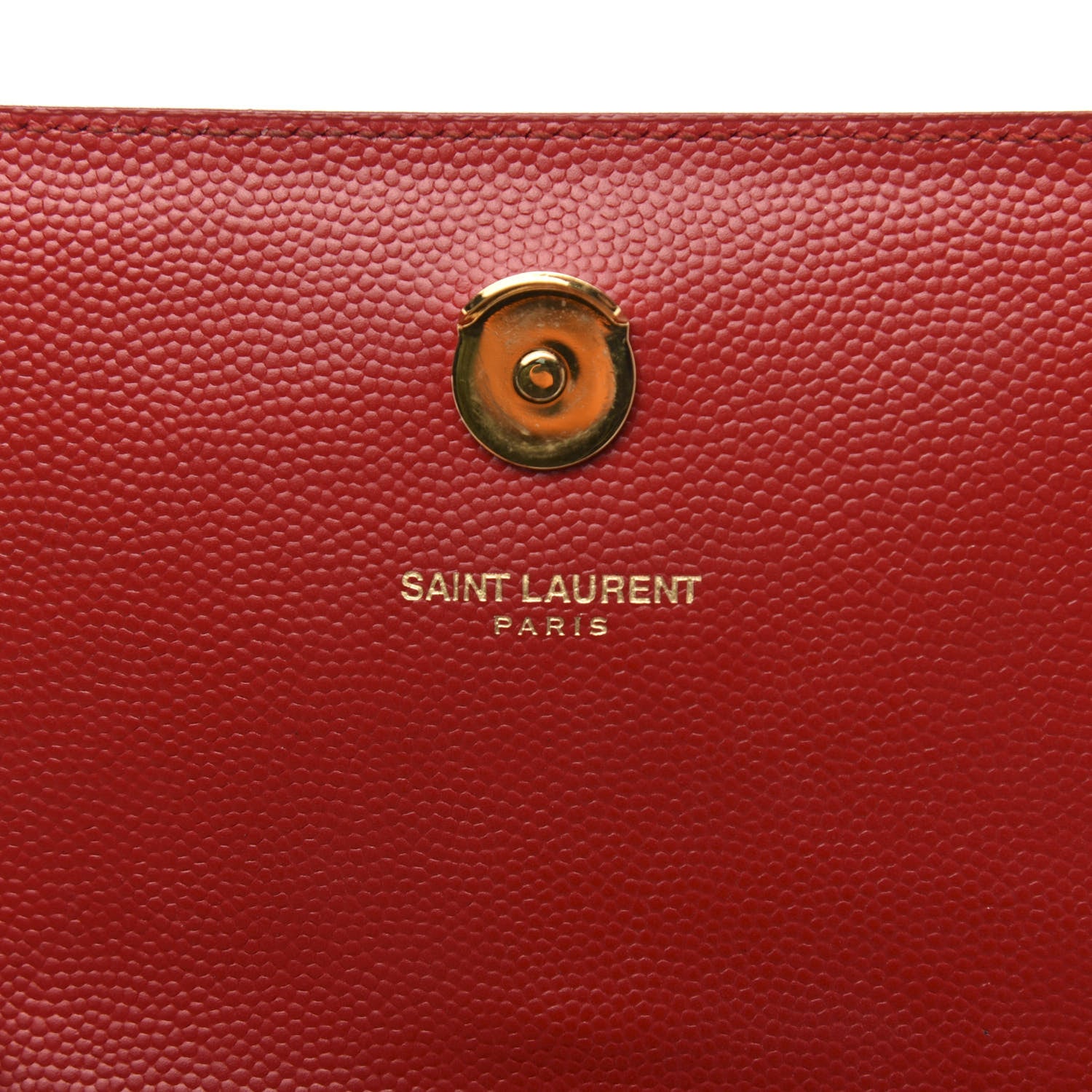 Saint Laurent Grain De Poudre Small Monogram Kate Satchel Red 8 of 12