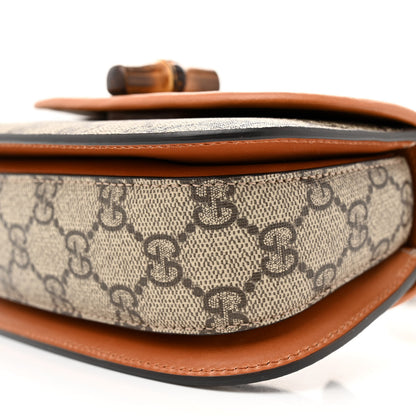 Gucci GG Supreme Monogram Web Bamboo Mini 1947 Belt Bag 95 38 Beige 10 of 10
