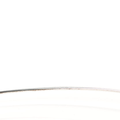 Tiffany Sterling Silver Diamond .23ctw Elsa Peretti Hoop Necklace 4 of 5