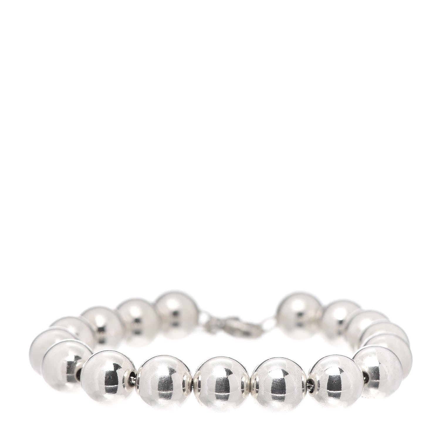 Tiffany Sterling Silver 10mm HardWear Ball Bracelet 1 of 4