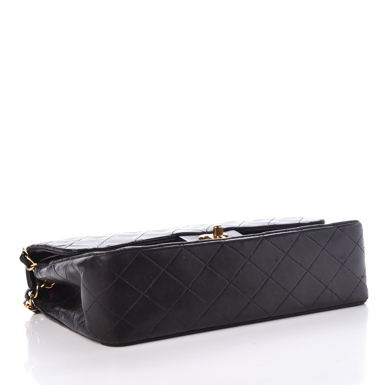 Chanel Lambskin Quilted Medium Double Flap Black 5 of 12