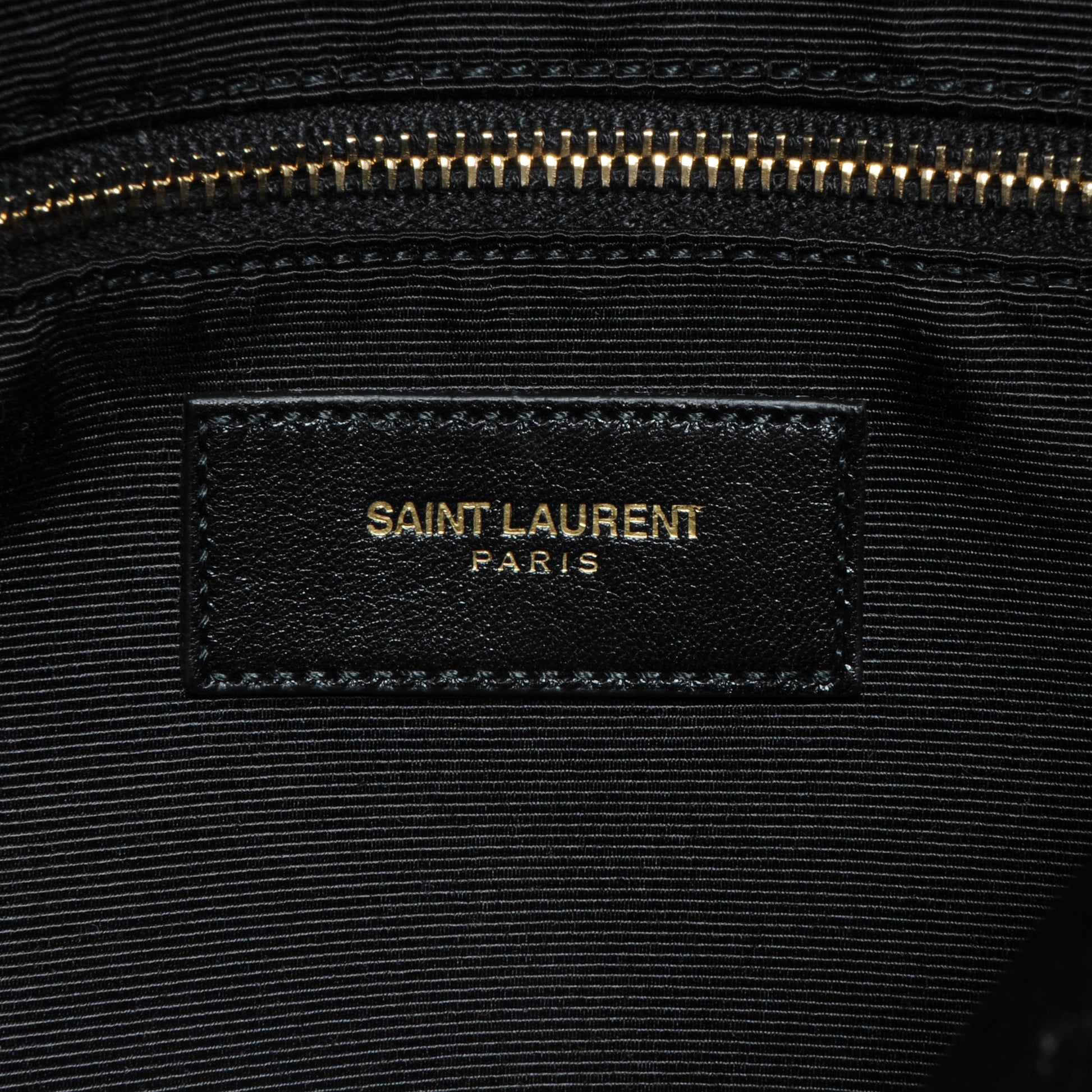Saint Laurent Textured Grain de Poudre Leather North/South Medium Museum Tote Navy Blue 6 of 8