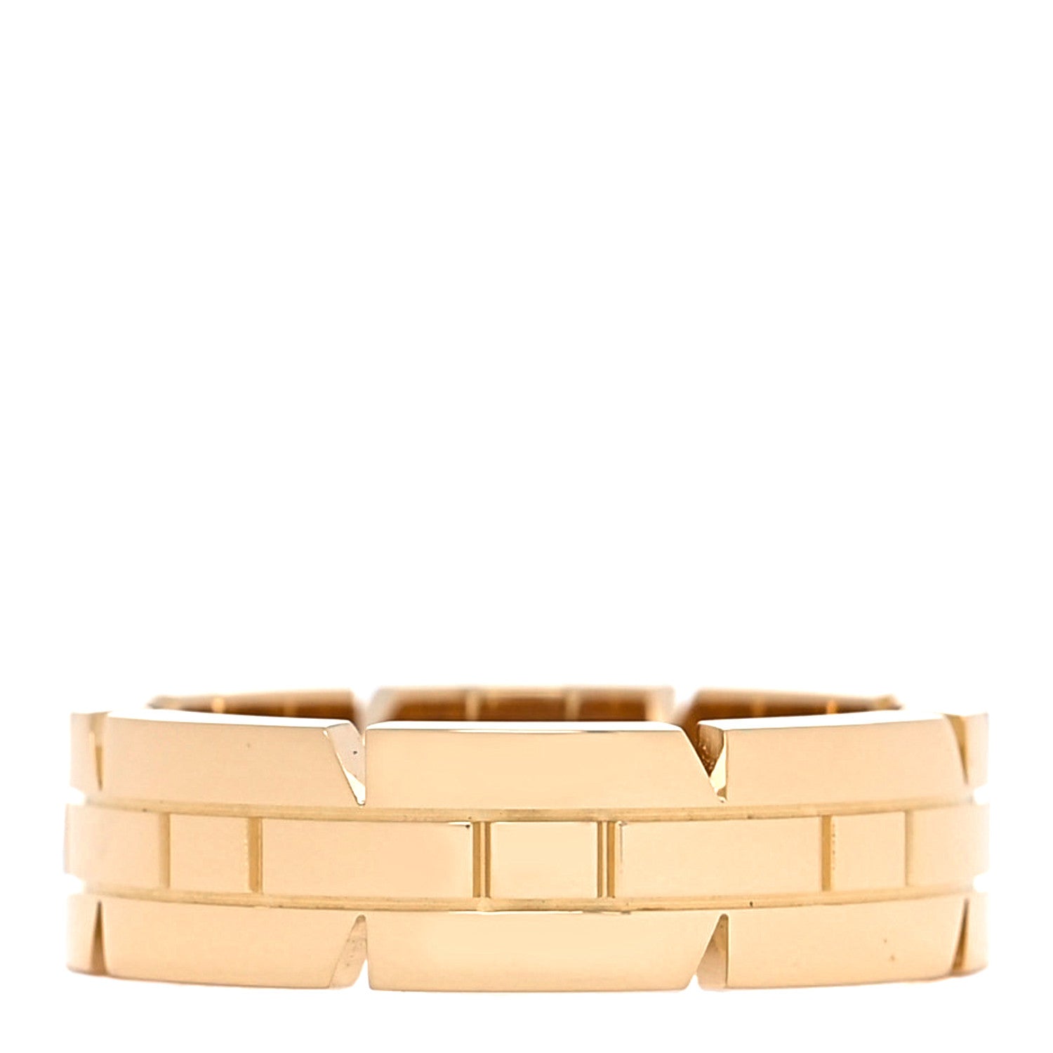 Cartier 18K Yellow Gold Tank Francaise Band Ring 55 7.25 1 of 4