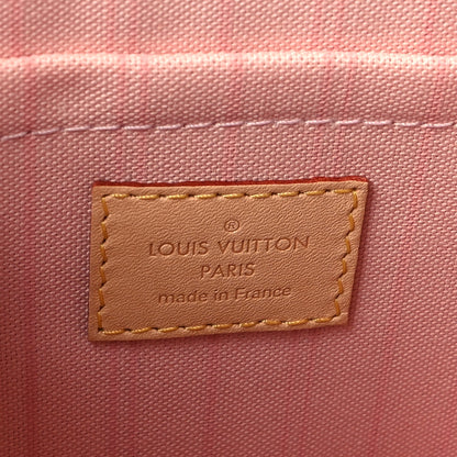 Louis Vuitton Damier Azur Neverfull MM GM Pochette Rose Ballerine 6 of 6