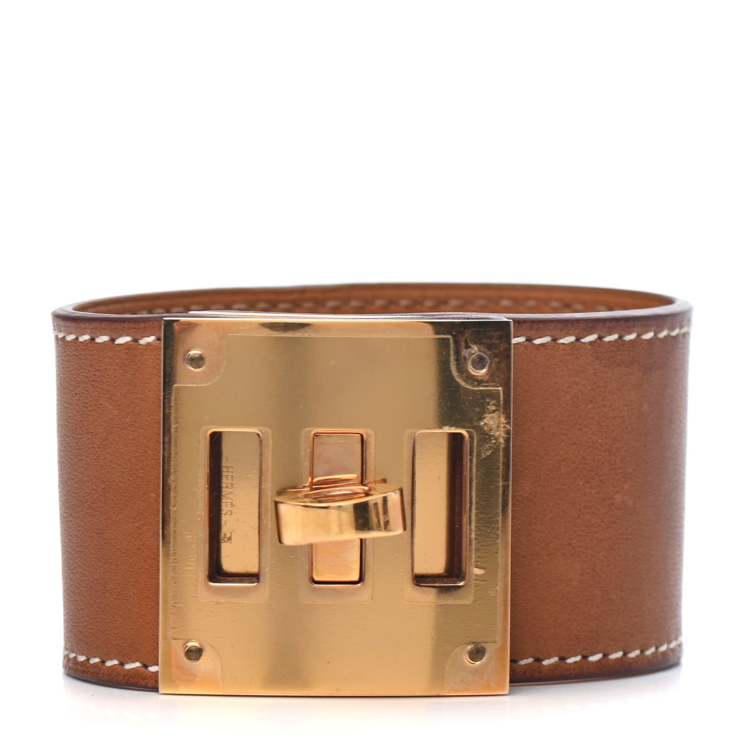 Barenia Kelly Dog Bracelet Fauve