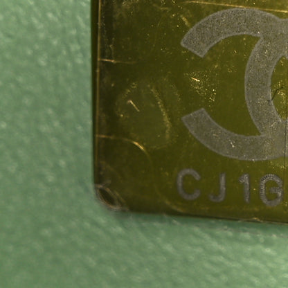 Chanel Caviar Quilted Small Double Flap Light Green 8 of 11