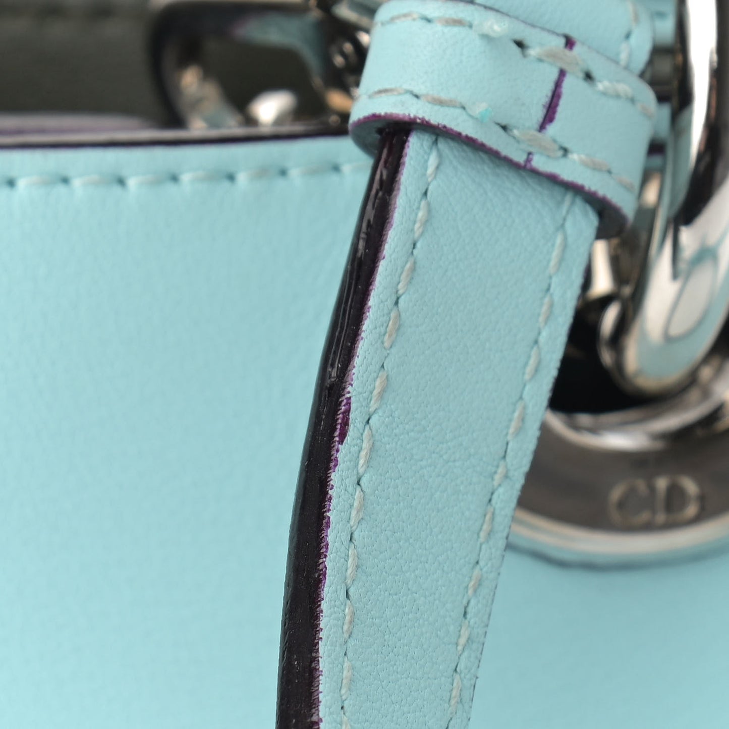 Smooth Calfskin Medium Diorissimo Tote Blue