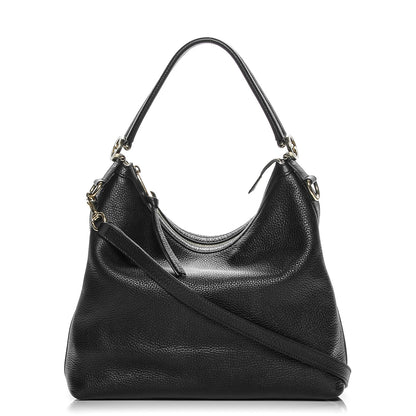 Gucci Pebbled Calfskin Small Miss GG Hobo Black 1 of 8