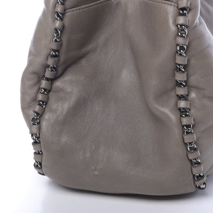 Chanel Lambskin Chain Hobo Grey 12 of 17