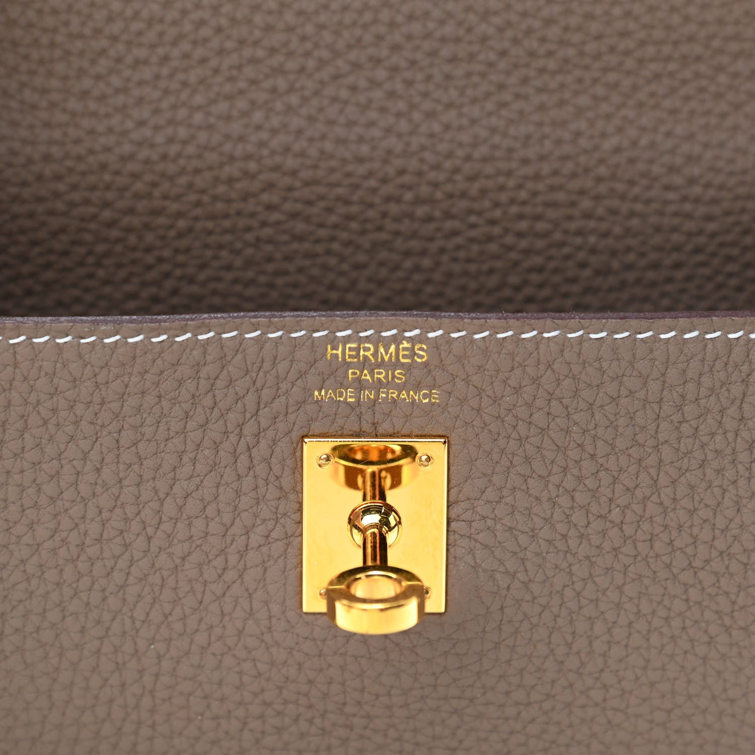 Hermes Togo Kelly Retourne 25 Etoupe 6 of 11