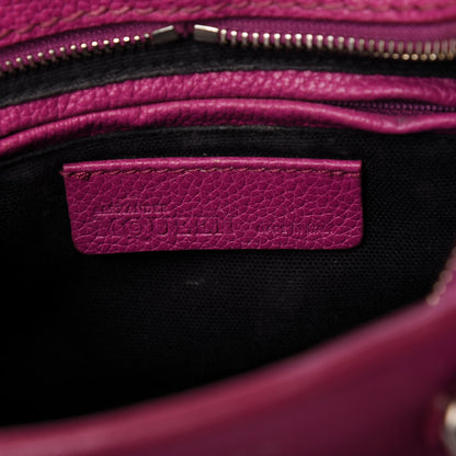 Alexander McQueen Grainy Calfskin Mini Padlock Zip Satchel Pink 8 of 11
