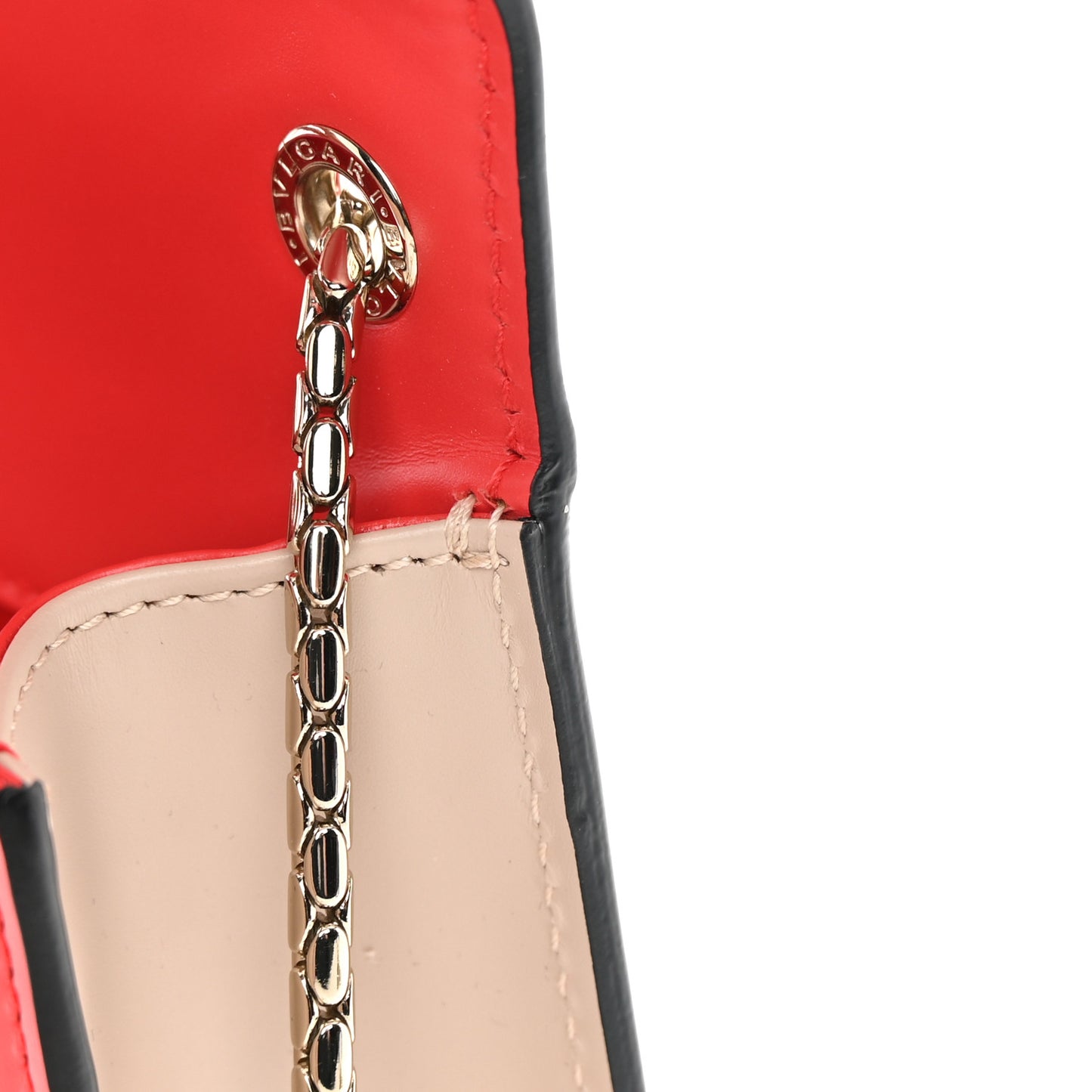 Calfskin Serpenti Forever Crossbody Bag Red Milky Opal
