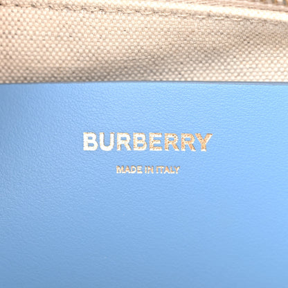 Burberry Raffia Calfskin Large Freya Tote Natural Cool Blue 6 of 10