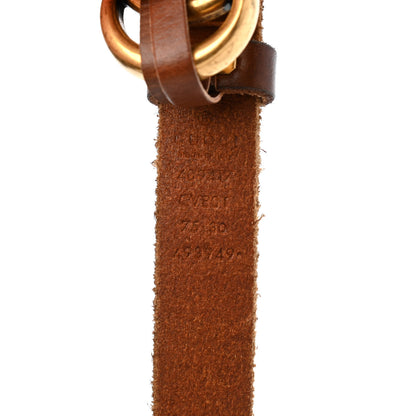 Gucci Faded Calfskin Double G 20mm Belt 75 30 Cuir 3 of 4