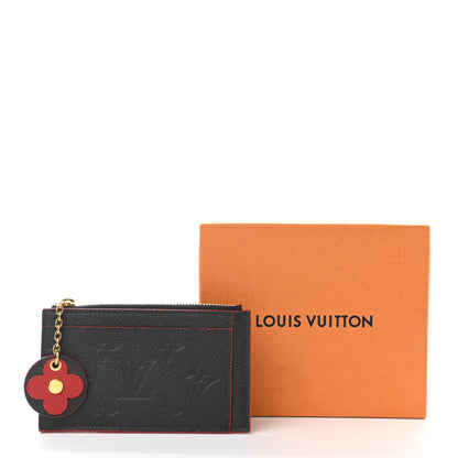 Louis Vuitton Empreinte Blooming Flowers Zipped Card Holder Marine Rouge 7 of 7
