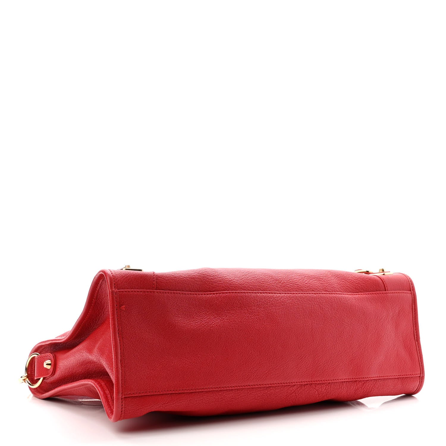 Balenciaga Chevre Gold Metallic Edge Hardware City Rouge Grenade 4 of 10