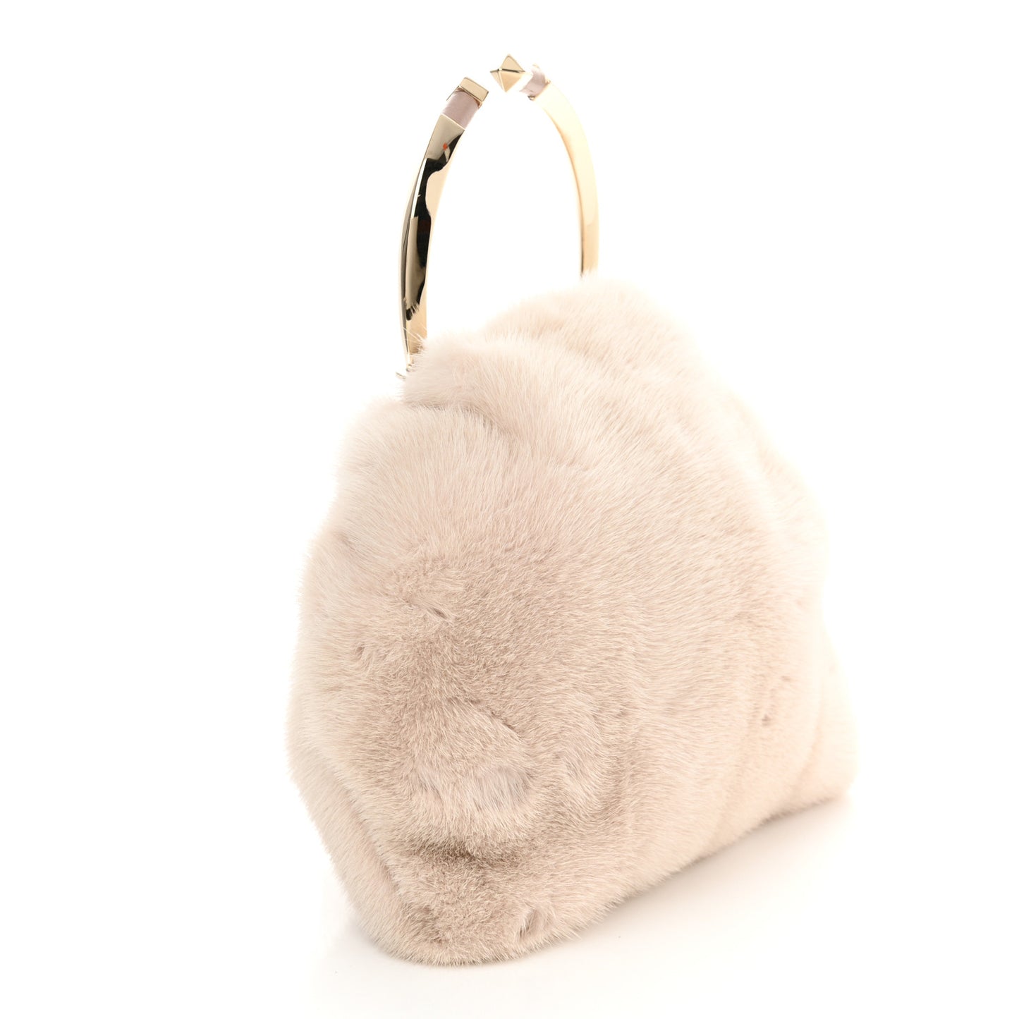 Mink Fur Clutch Pink