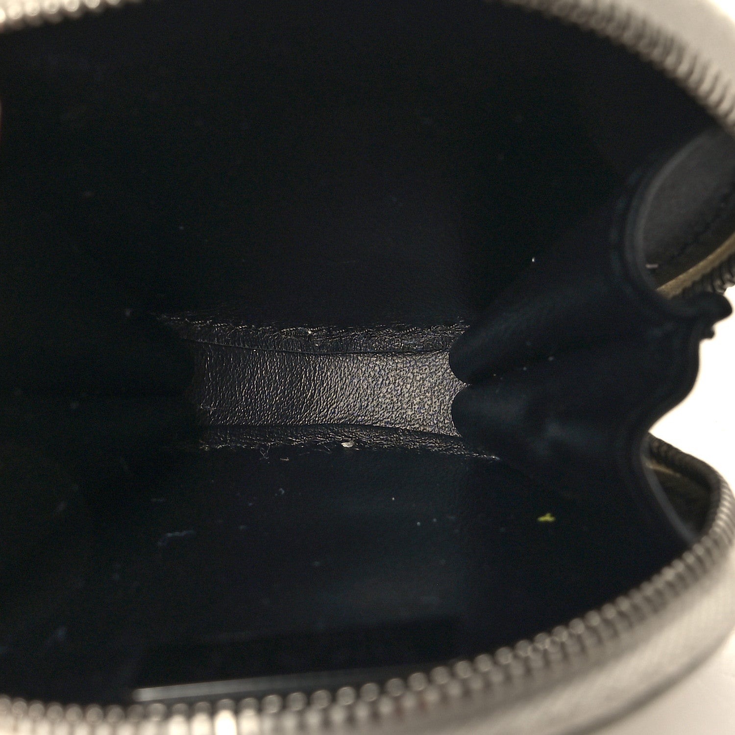 Prada Spazzolato Round Coin Pouch Bag Charm White 5 of 10