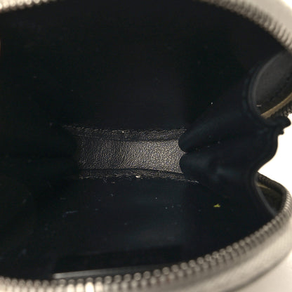 Prada Spazzolato Round Coin Pouch Bag Charm White 5 of 10
