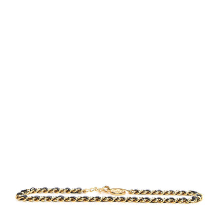 Chanel Lambskin Chain 31 Rue Cambon Medallion Belt Gold Black 2 of 4