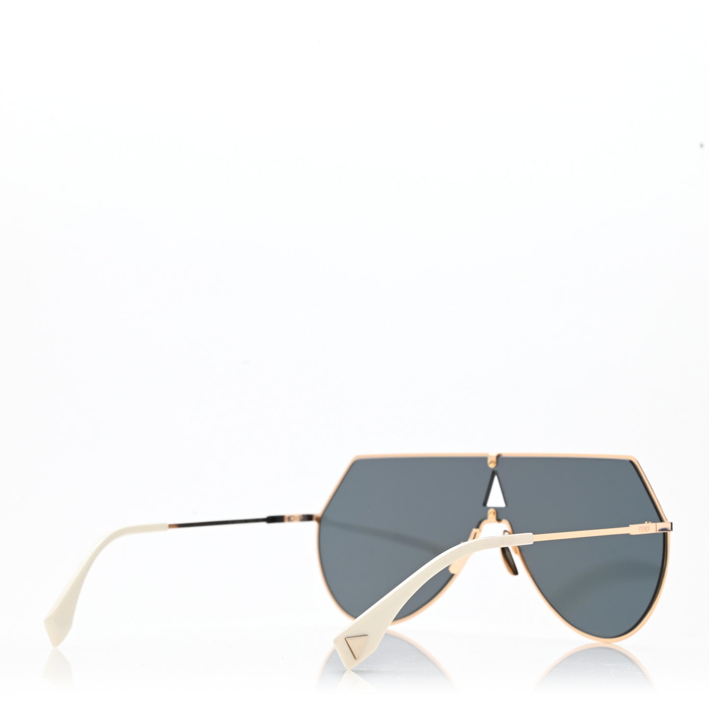 Metal Mirrored Eyeline Sunglasses FF 0193/S Matte Rose Gold