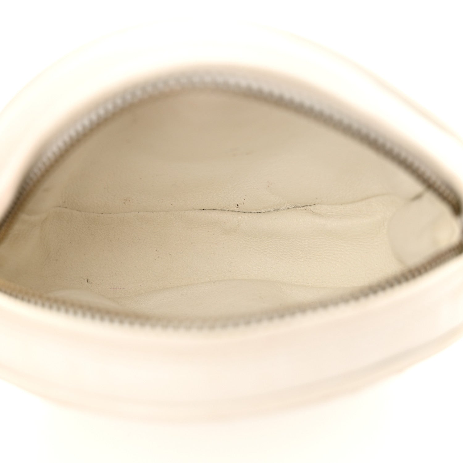 Chanel Lambskin Quilted Round Tassel Crossbody Bag White 5 of 22