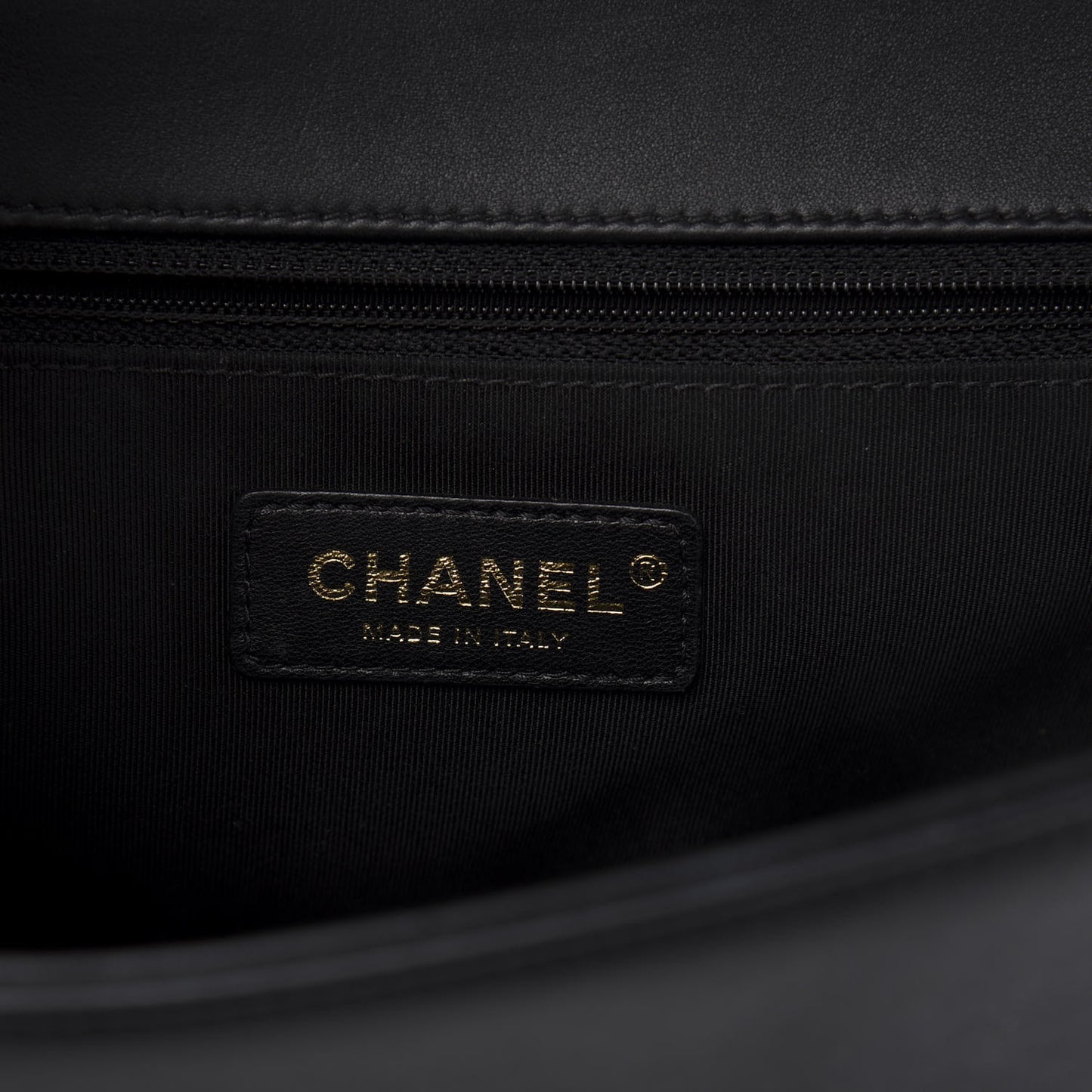 Lambskin Quilted New Medium Boy Flap Black