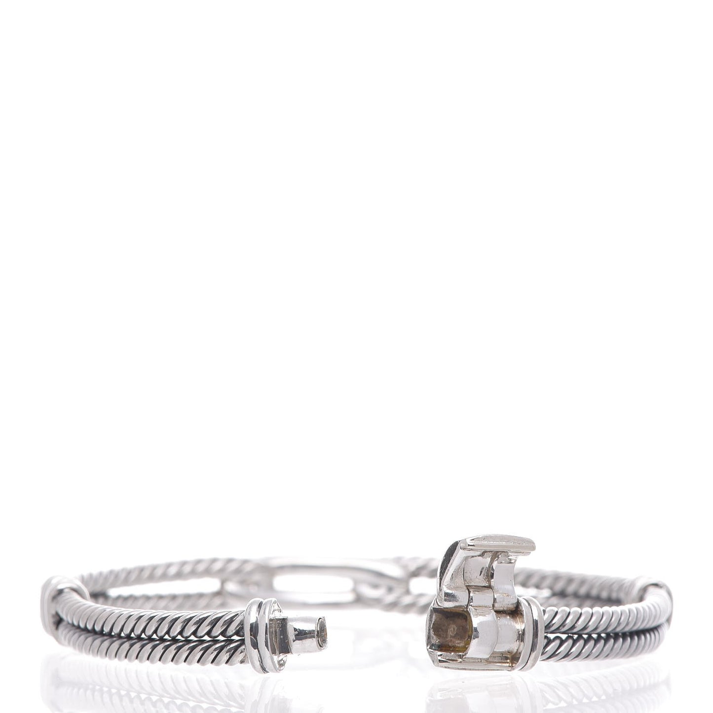 Sterling Silver Diamond 7mm Mini Loop Labyrinth Bracelet