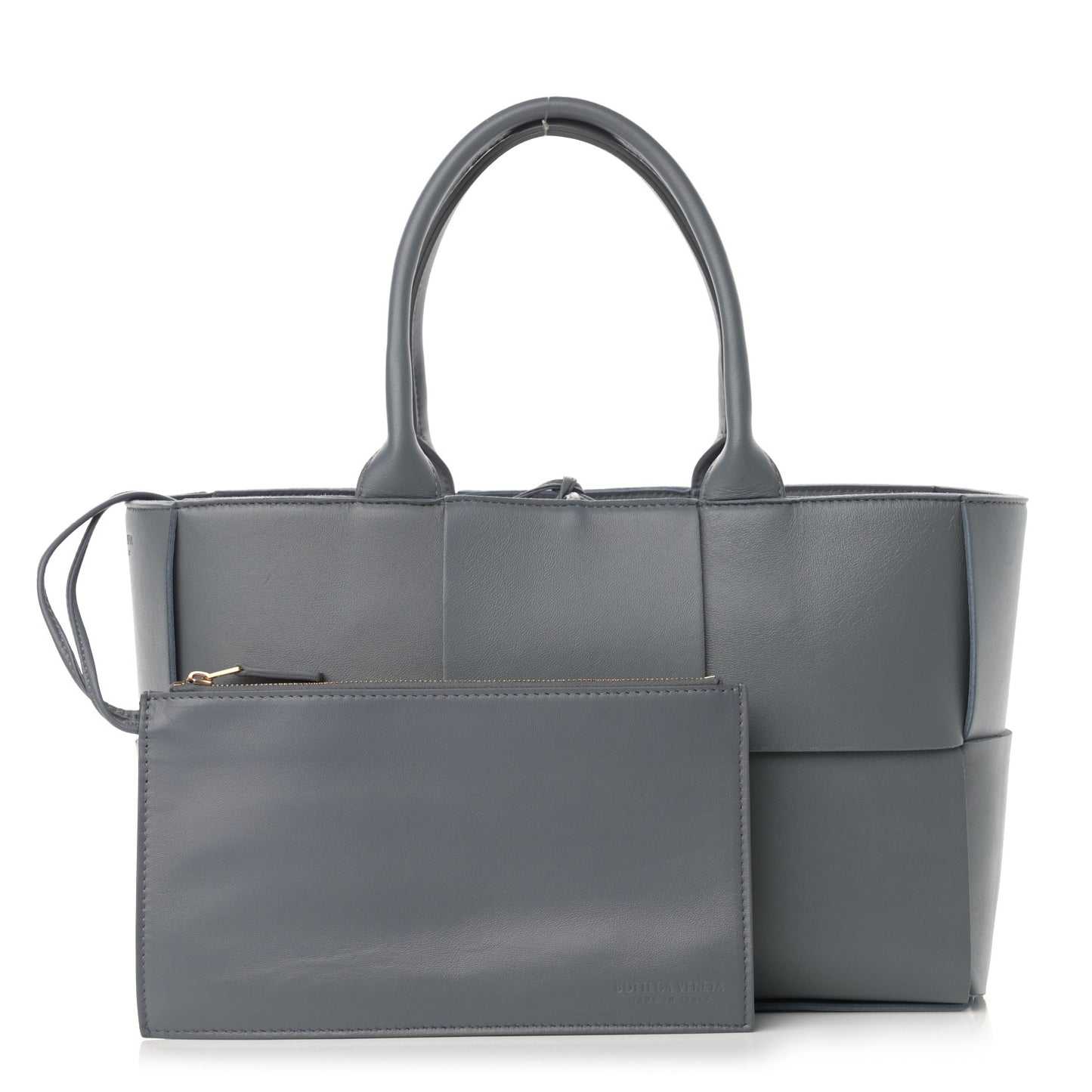 Nappa Maxi Intrecciato Small Arco Tote Thunder
