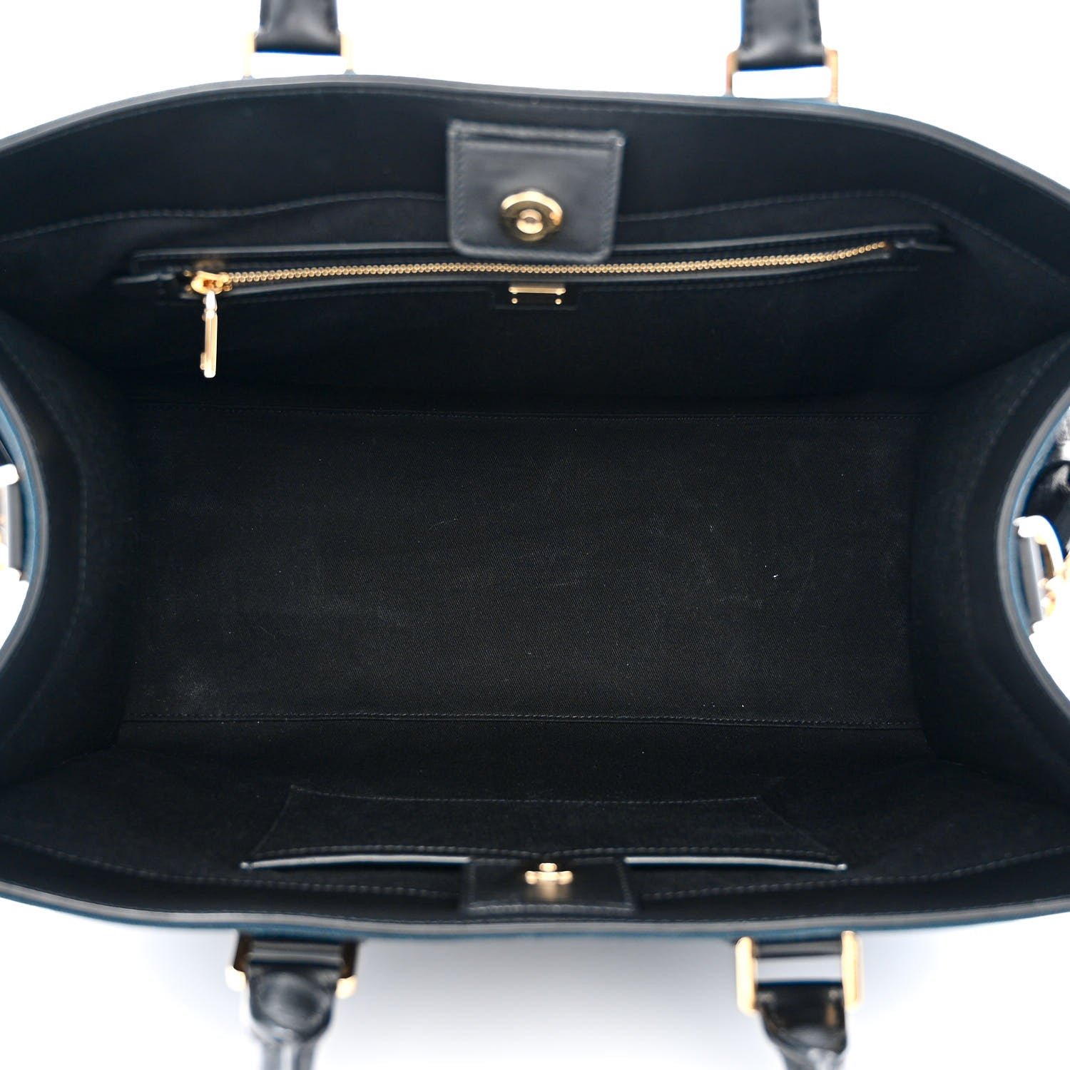 Dolce & Gabbana Canvas Calfskin DG Logo Shopper Black 5 of 10