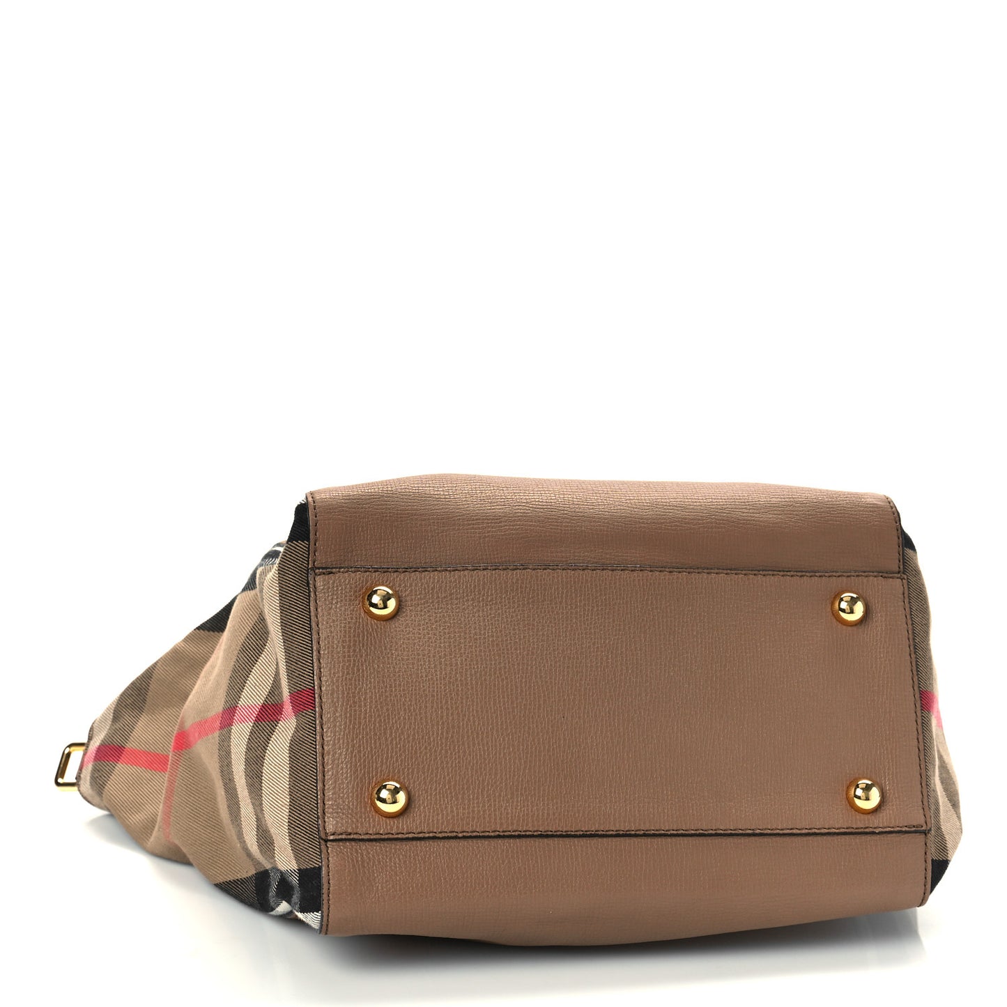 Grainy Calfskin House Check Small Canterbury Dark Sand