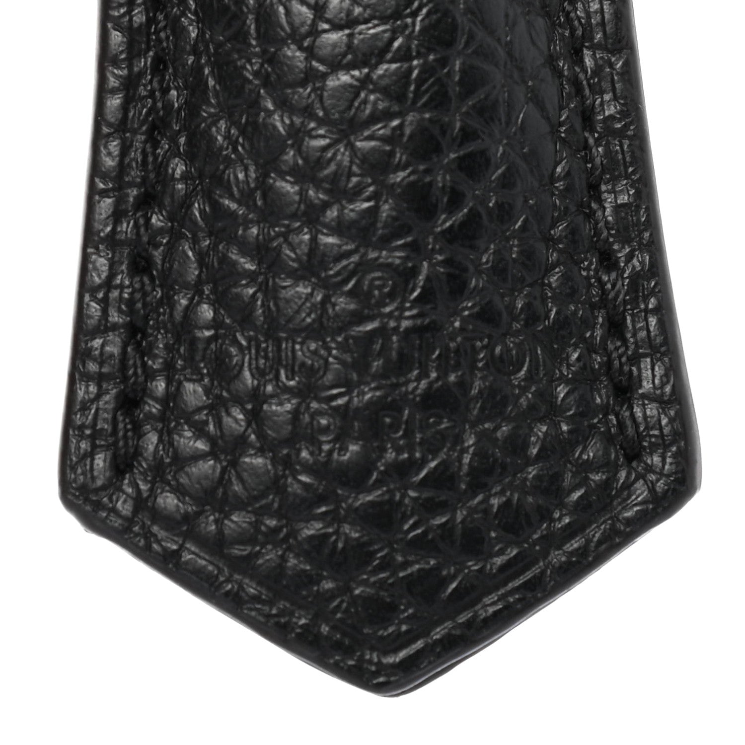 Louis Vuitton Calfskin Clochette Key Bell Holder and Lock Set Black 3 of 6