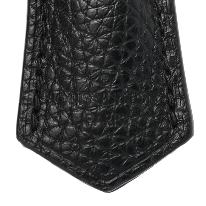 Louis Vuitton Calfskin Clochette Key Bell Holder and Lock Set Black 3 of 6
