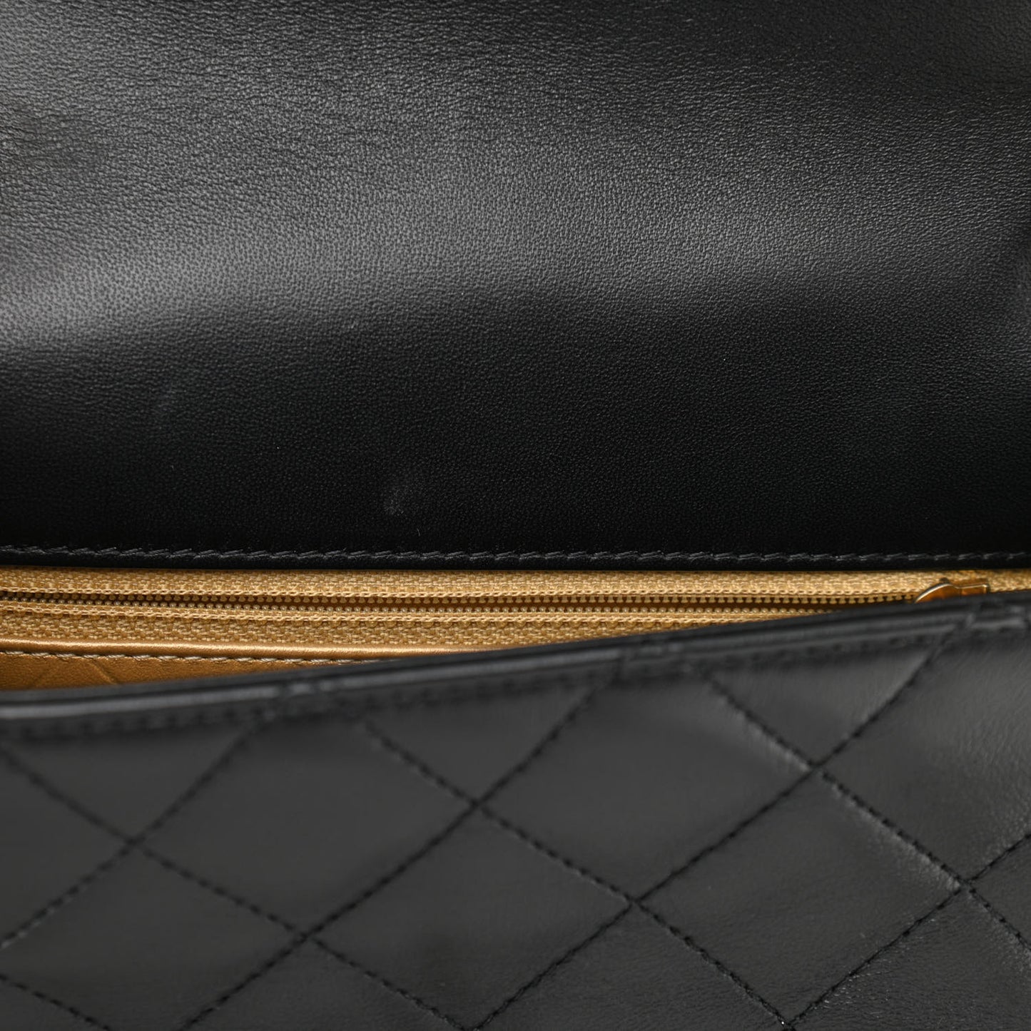 Lambskin Quilted Small Coco Clips Single Flap Black