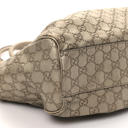 Gucci Guccissima Medium Sukey Tote Champagne 9 of 12