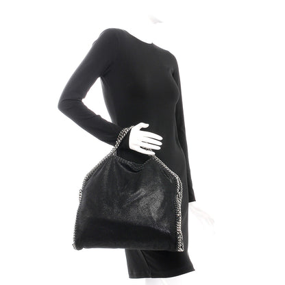 Stella McCartney Shaggy Deer Falabella Fold Over Tote Black 2 of 11