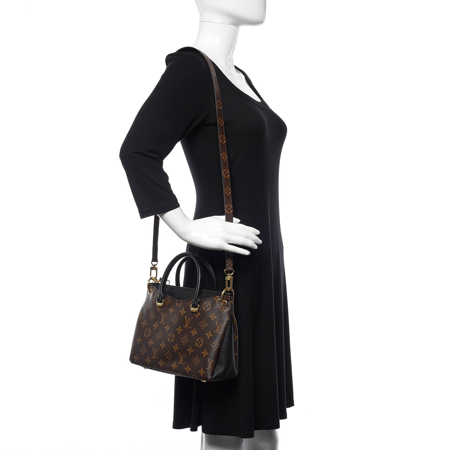 Louis Vuitton Monogram Pallas Full BB Black 2 of 9