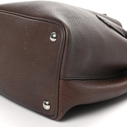 Prada Vitello Daino Small Double Bag Bruciato Rame 9 of 12