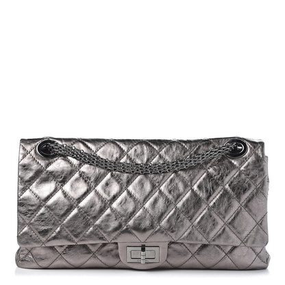 Chanel Metallic Aged Calfskin Quilted 2.55 Reissue 228 Flap Silver 1 of 7