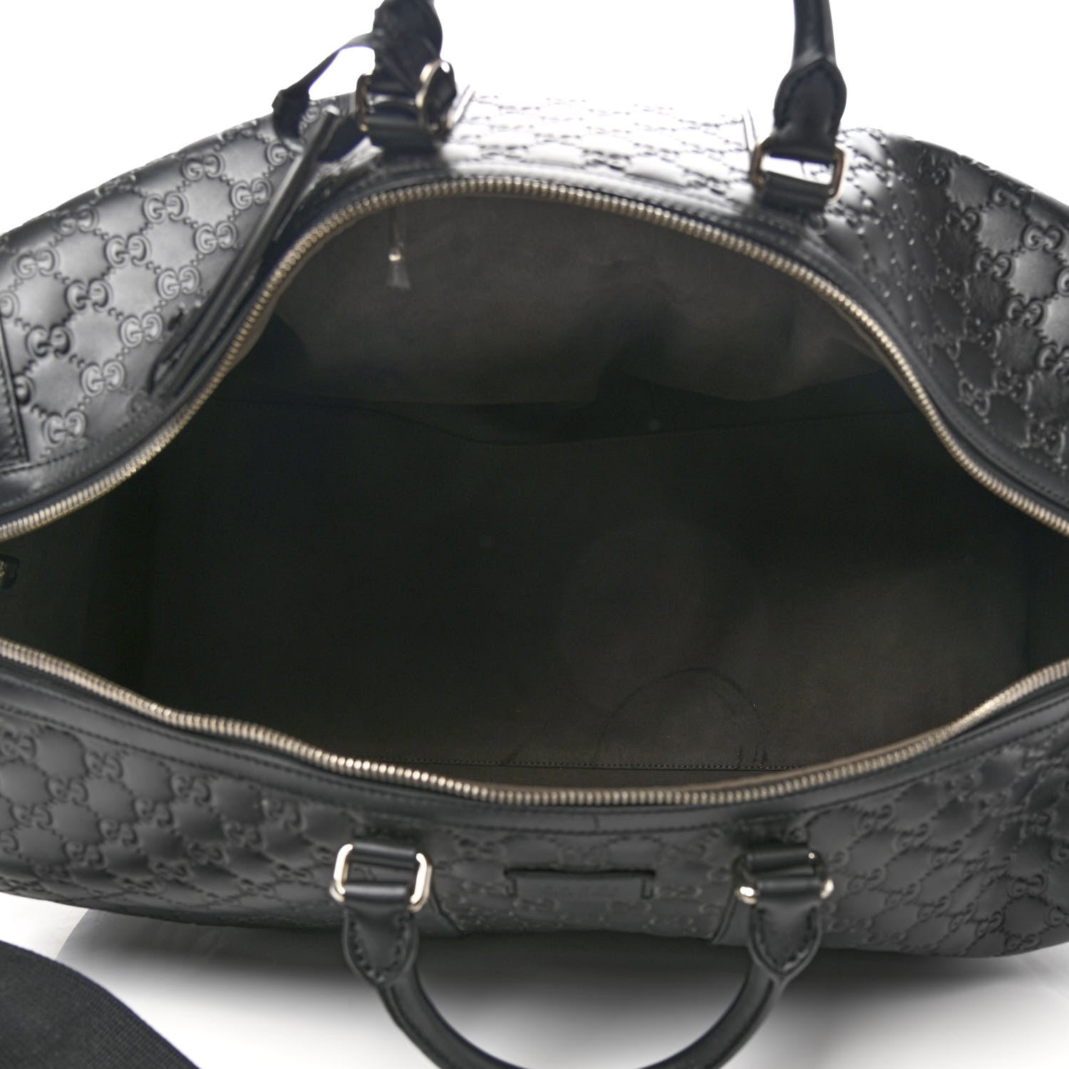 Gucci Guccissima Signature Large Duffle Black 5 of 17