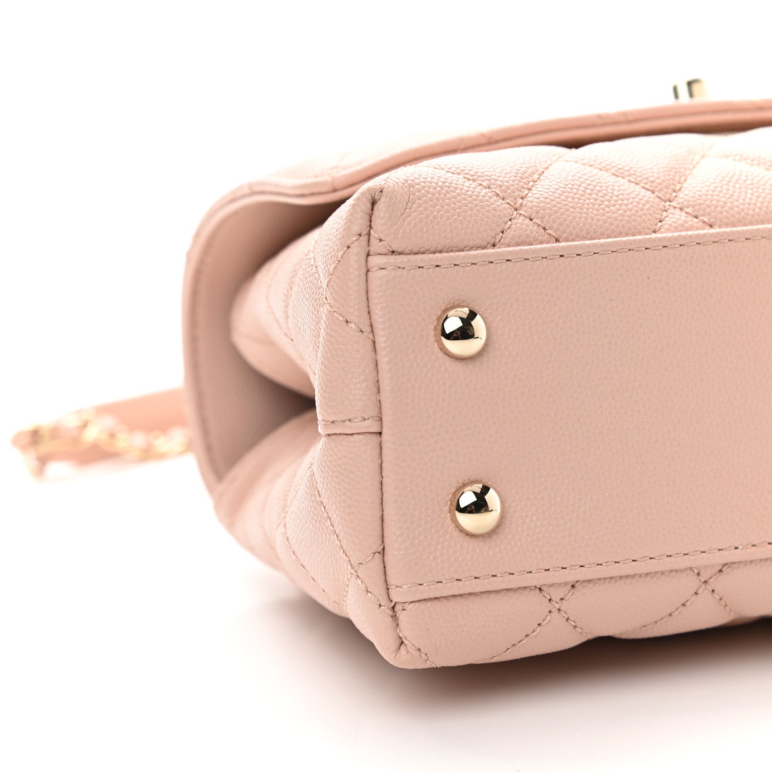 Chanel Caviar Quilted Mini Coco Handle Flap Light Pink 8 of 9