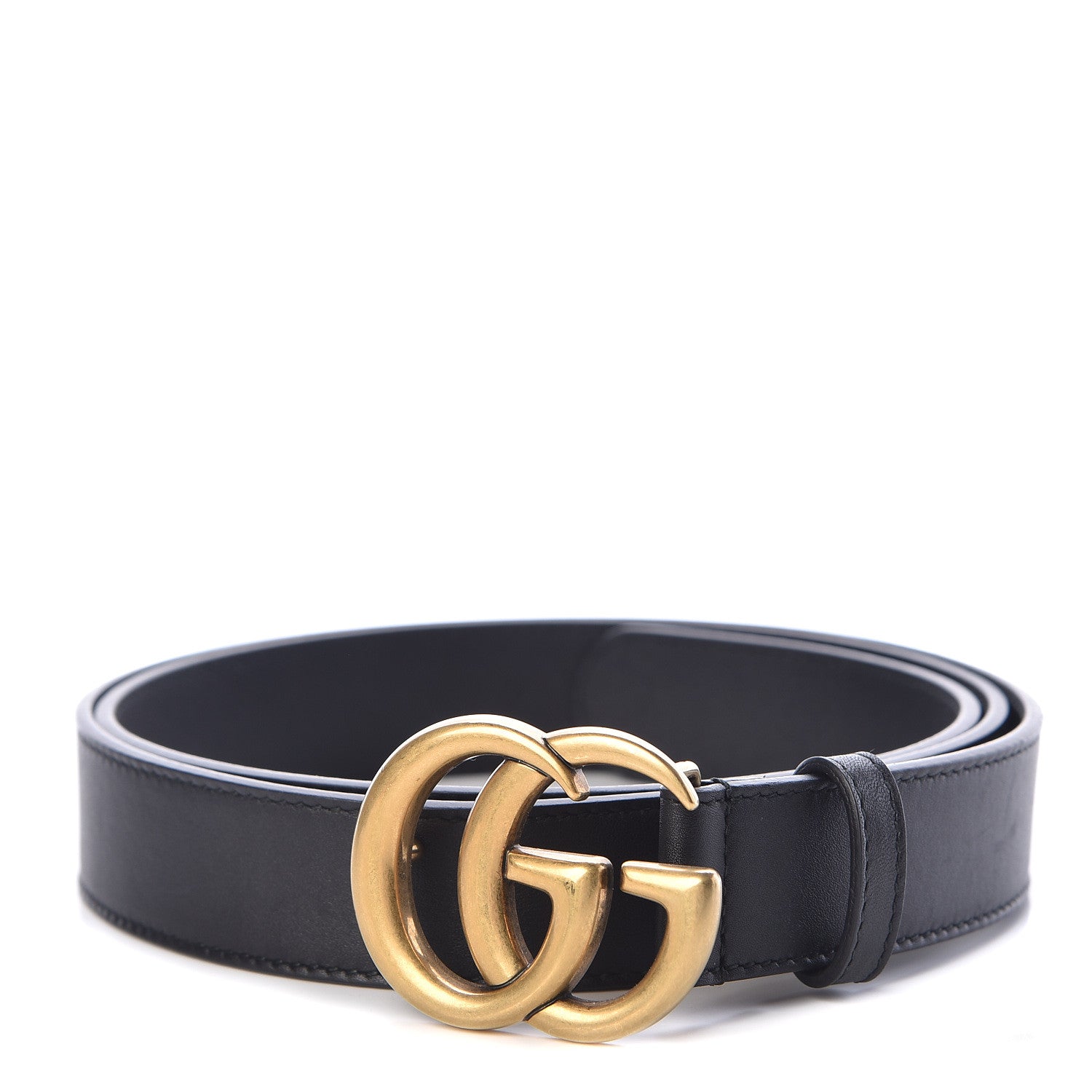 Gucci Moon Calfskin Double G 30mm Belt 105 42 Black 1 of 6