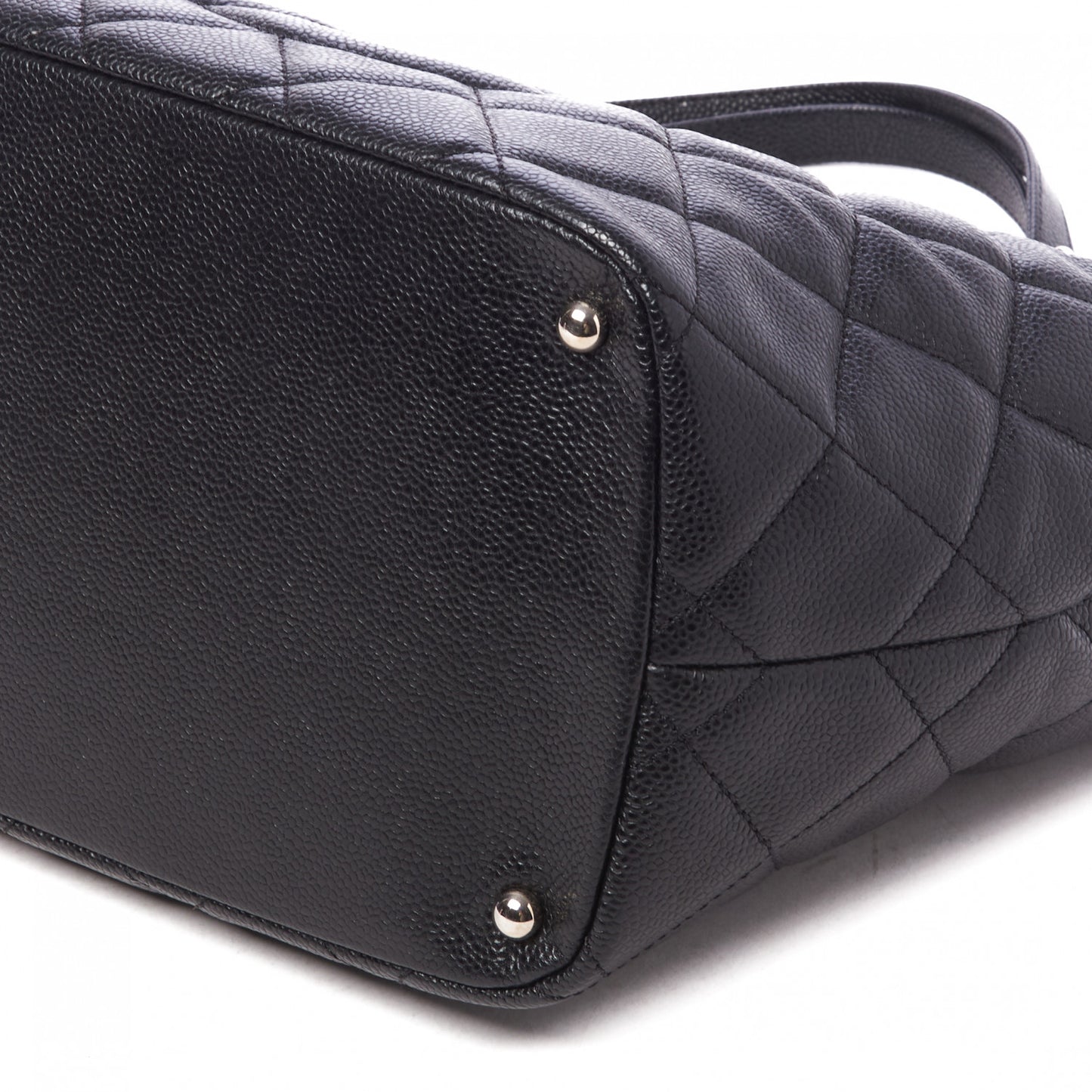 Caviar Quilted Timeless CC Soft Tote Black