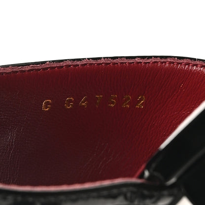 Chanel Lambskin Patent Calfskin CC Thong Sandals 37 Burgundy Black 7 of 9