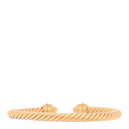 David Yurman 18K Yellow Gold 5mm Cable Renaissance Bracelet 2 of 4